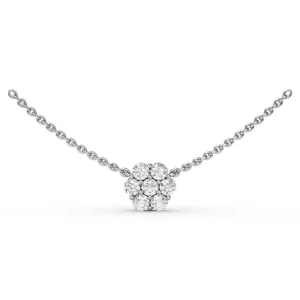 Outlet Fana Magnolia Diamond Necklace