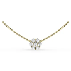 Outlet Fana Magnolia Diamond Necklace