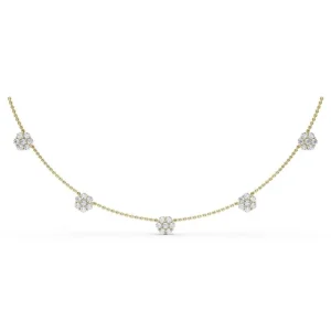 Fashion Fana Magnolia Diamond Necklace