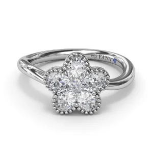 New Fana Magnolia Wave Diamond Ring