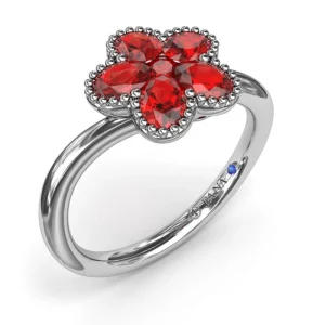 Online Fana Magnolia Wave Ruby Ring