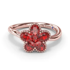 Online Fana Magnolia Wave Ruby Ring