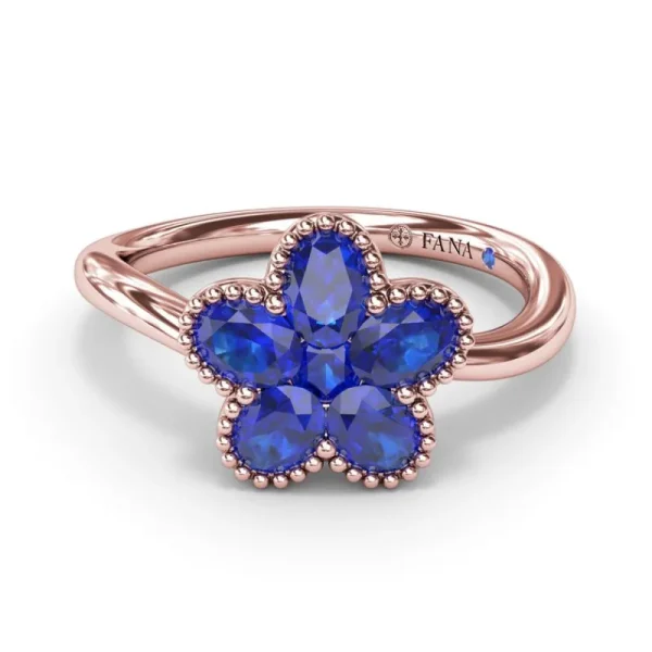 Best Fana Magnolia Wave Sapphire Ring