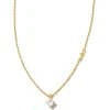 Discount Kendra Scott Maisie 18k Gold Vermeil Pendant Necklace in White Topaz