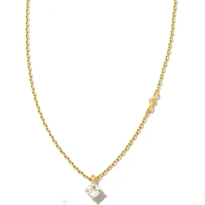 Discount Kendra Scott Maisie 18k Gold Vermeil Pendant Necklace in White Topaz