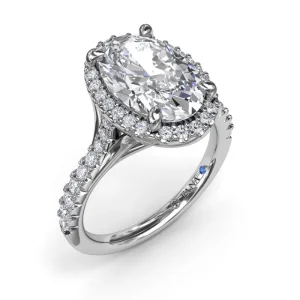 Sale Fana Majestic Halo Diamond Engagement Ring