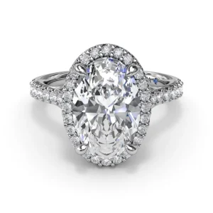 Sale Fana Majestic Halo Diamond Engagement Ring