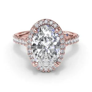 Sale Fana Majestic Halo Diamond Engagement Ring