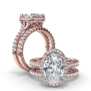 Sale Fana Majestic Halo Diamond Engagement Ring