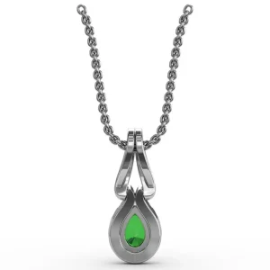 Fashion Fana Make A Statement Emerald and Diamond Pendant