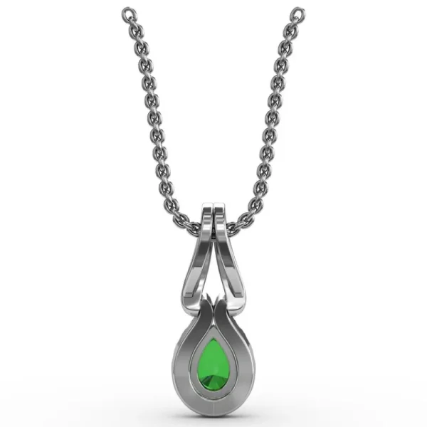 Fashion Fana Make A Statement Emerald and Diamond Pendant