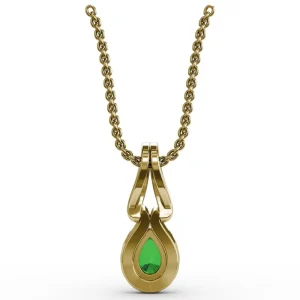 Fashion Fana Make A Statement Emerald and Diamond Pendant