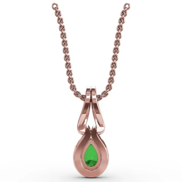 Fashion Fana Make A Statement Emerald and Diamond Pendant