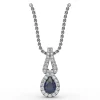 Sale Fana Make A Statement Sapphire and Diamond Pendant