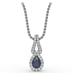 Sale Fana Make A Statement Sapphire and Diamond Pendant