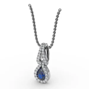 Sale Fana Make A Statement Sapphire and Diamond Pendant