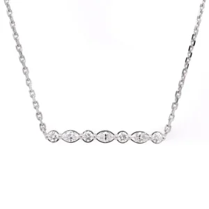 Clearance Kelley Collection Marquise & Round Bar Necklace