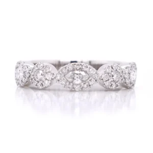 Discount Kelley Collection Marquise & Round Diamond Band