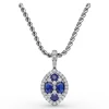 Sale Fana Marquise Sapphire and Diamond Pendant