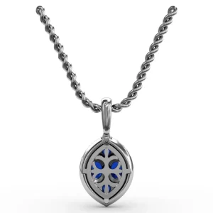 Sale Fana Marquise Sapphire and Diamond Pendant