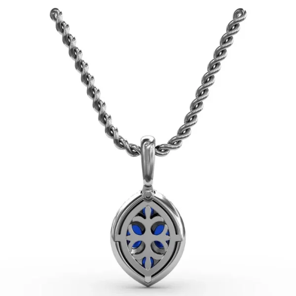 Sale Fana Marquise Sapphire and Diamond Pendant