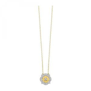 Fashion Kelley Collection Medallion Diamond Necklace