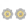 Outlet Kelley Collection Medallion Diamond Stud Earrings