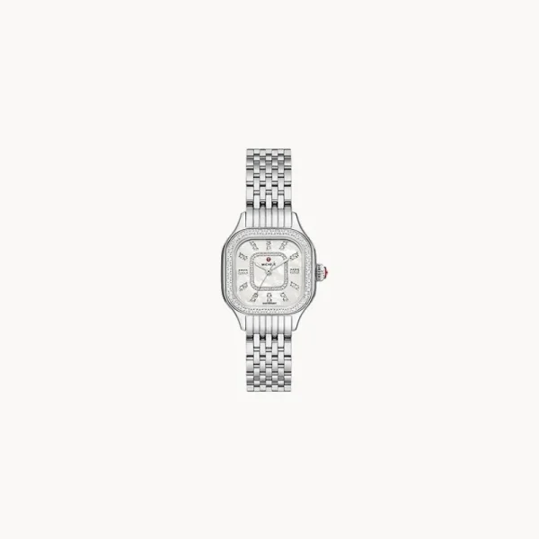 Clearance MICHELE WATCH Meggie Diamond Stainless Steel Watch