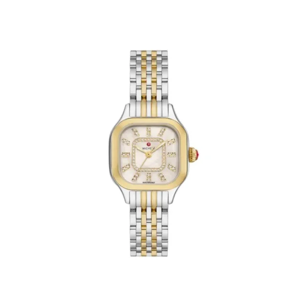 Outlet MICHELE WATCH Meggie Diamond Stainless Steel Watch