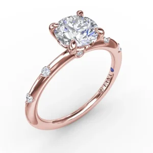 Hot Fana Modern Raindrop Diamond Engagement Ring