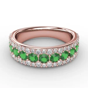 Best Fana No One Like You Emerald and Diamond Ring