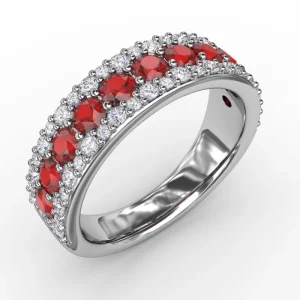 Hot Fana No One Like You Ruby and Diamond Ring