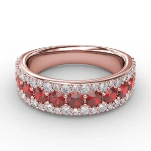 Hot Fana No One Like You Ruby and Diamond Ring