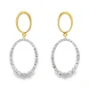 Best Kelley Collection Oval Diamond Dangle Earrings