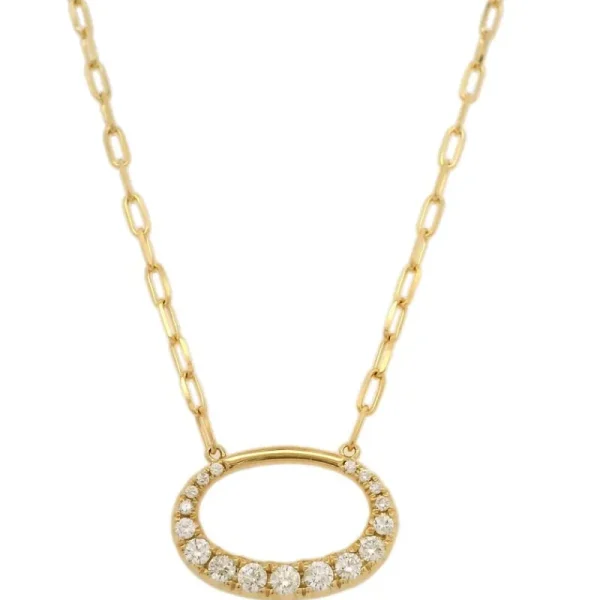 Clearance Kelley Collection Oval Diamond Pendant