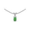 Outlet Fana Oval Emerald and Diamond Pendant