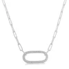 Hot Kelley Collection Oval Paperclip Necklace