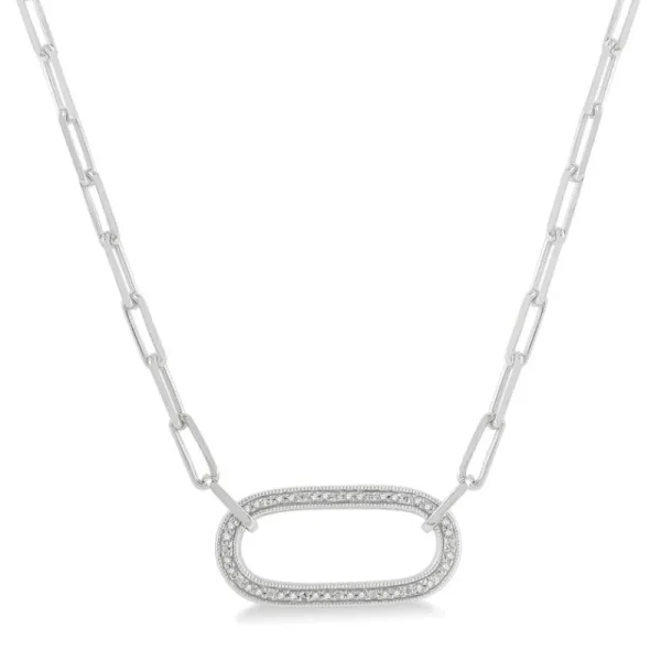 Hot Kelley Collection Oval Paperclip Necklace