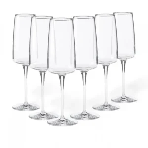 New Casafina Living 9 oz Clear Flutes - Set of 6