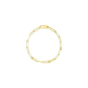 Outlet Roberto Coin Paperclip & Round Link Bracelet