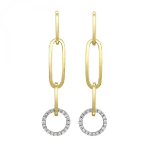 Best Kelley Collection Paperclip Diamond Earrings