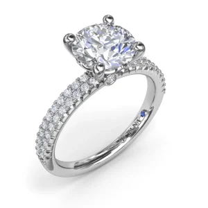 Clearance Fana Pavé Diamond Engagement Ring