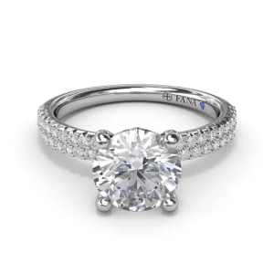 Clearance Fana Pavé Diamond Engagement Ring