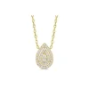 Discount Kelley Collection Pear Shape Petite Halo Diamond Pendant