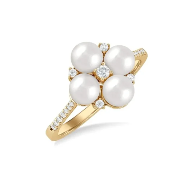 New Kelley Collection Pearl & Diamond Ring