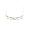 Fashion Kelley Collection Pearl & Diamond Smile Necklace