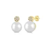 Best Kelley Collection Pearl & Petite Diamond Earrings