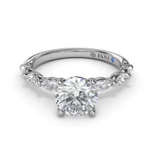 Clearance Fana Perfectly Polished Diamond Engagement Ring