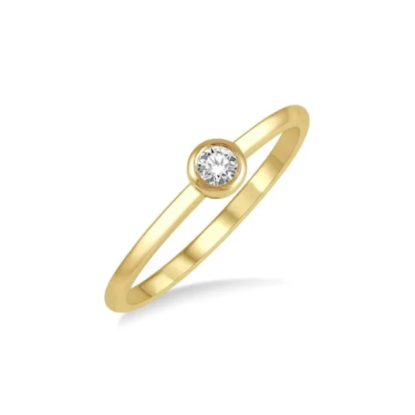 Hot Kelley Collection Petite Diamond Bezel Ring