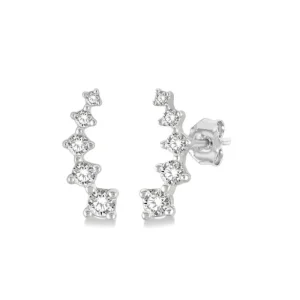 Discount Kelley Collection Petite Diamond Ear Climbers